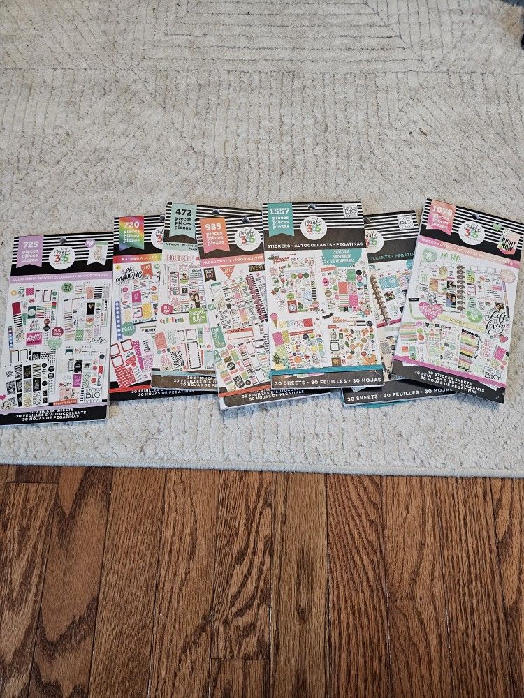 7 Happy Planner Sticker Books