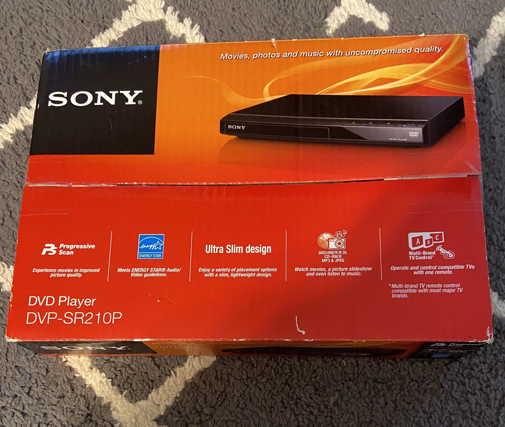 Brand New Sony DVD Player! *Great Gift! *Must See! *Never Opened! *NEW!