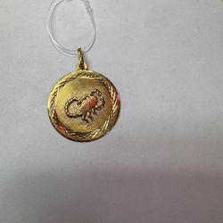 18k Scorpio Charm 