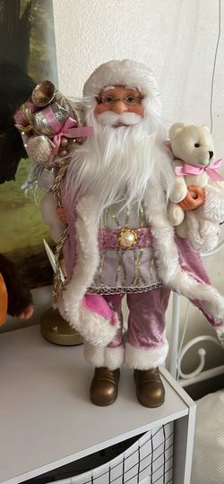 Christmas Pink Santa Claus
