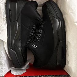Jordan 3 Black Cat Size 12 