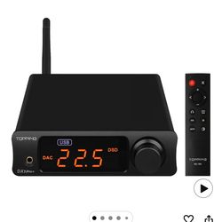 Topping DX3pro+ LDAC Headphone Amplifier - ES9038Q2M XU208 NFCA Bluetooth5.0 Audio Decoder USB/Opt/Coax DAC AMP Pre Amplifier with Remote Control (Bla