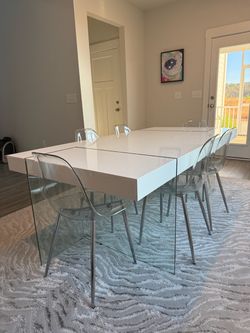 Modern Floating Dining Room Table