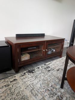 Solid wood TV Entertainment Center