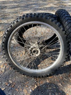 DRZ front wheel complete. DOT tires