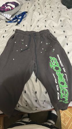 Dark grey sp*der pants size small