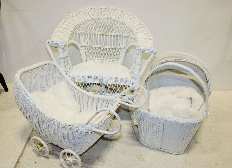 Vintage Wicker Doll Furniture
