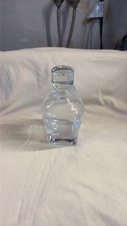 Glass bottle  Crown Royal  for decoration
