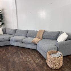 Fast Delivery Available — Jonathan Louis “Artemis” 3pc Gray Modern Dual Cuddle Corner U Sectional Couch