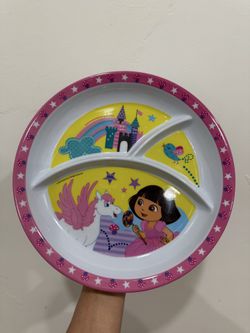 10” Dora the Explorer Melamine 3-Section Children’s Plate