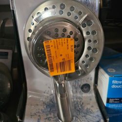 Delta Dual Head Brushed Nickel Shower Head