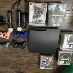 Sony PlayStation 3 Slim console bundle. 