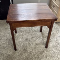 Wood Table and a serving table