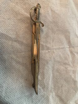 Anson sword tie clip