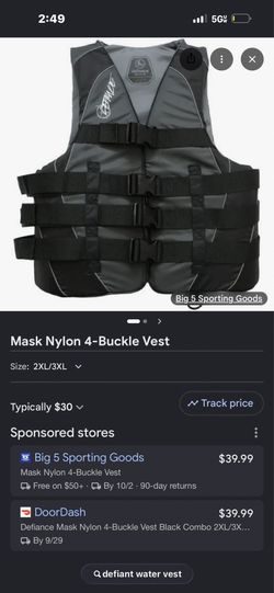 Defiant water, safety vest