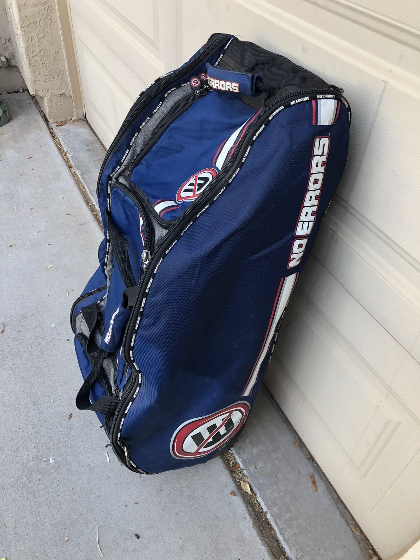 NO ERRORS FATBOY SOFTBALL BASEBALL ROLLER BAT BAG CATCHER GEAR