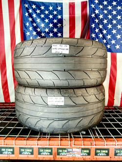 Set of 2 Used tires 305/40ZR22 NITTO NT555 G2 DRAG PERFORMANCE 305 40 22