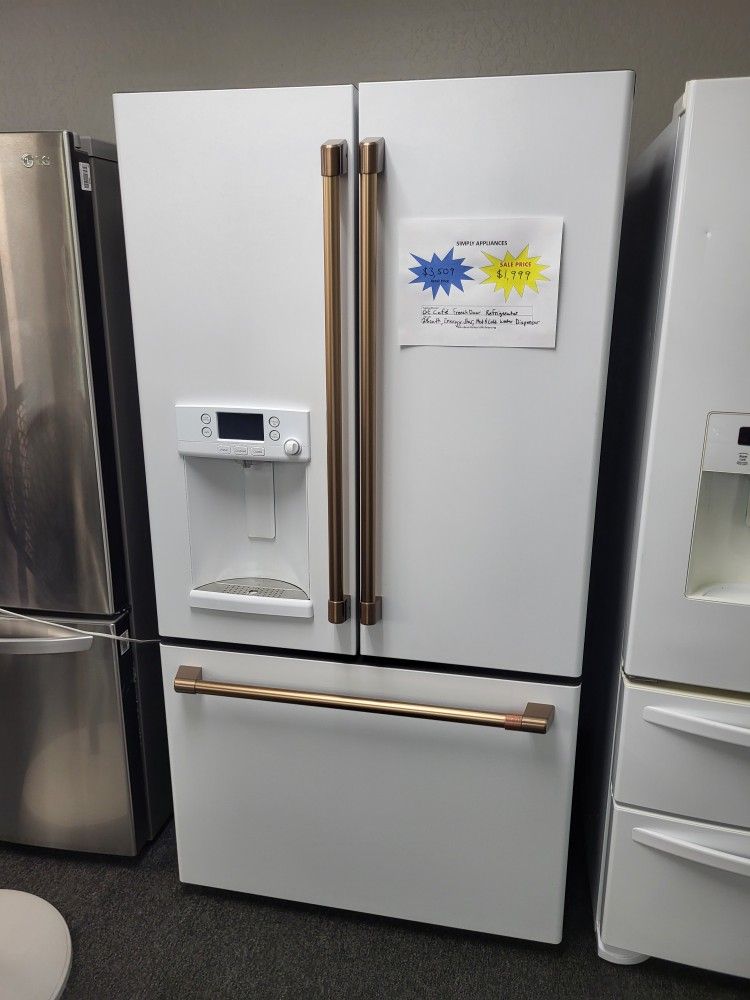 🧨4th Of July Sale! GE Café French Door Refrigerator - Warranty Included