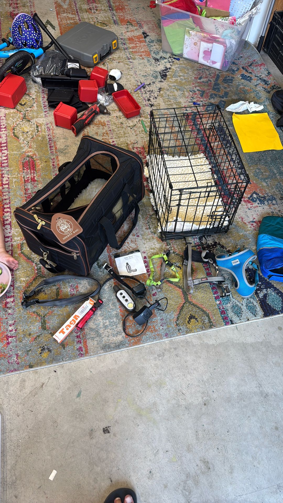 Puppy Dog Sherpa Bag Crate + More