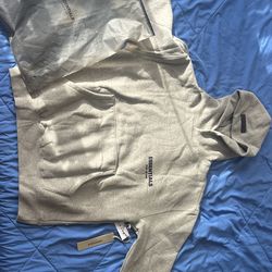 GREY ESSENTIALS HODDIE SIZE M