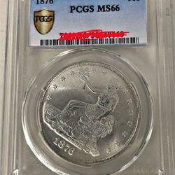 REPLICA / NOVELTY 1876 Liberty Trade Dollar–style coin