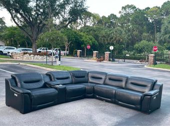 🛋️ Sectional Couch/Sofa - Electric Recliners - Black - Delivery Available 🚛