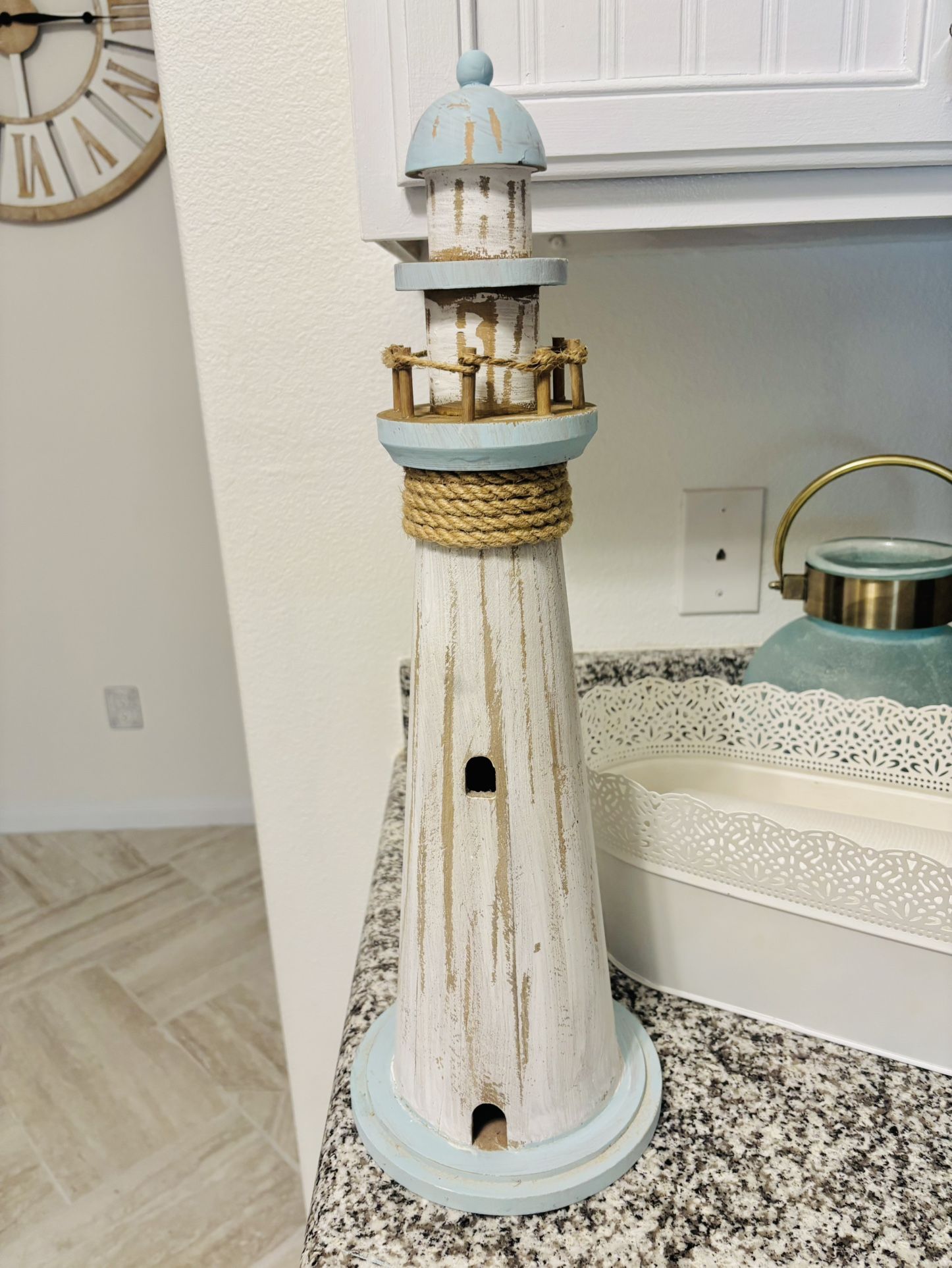 Coastal Lighthouse And Candle Holder