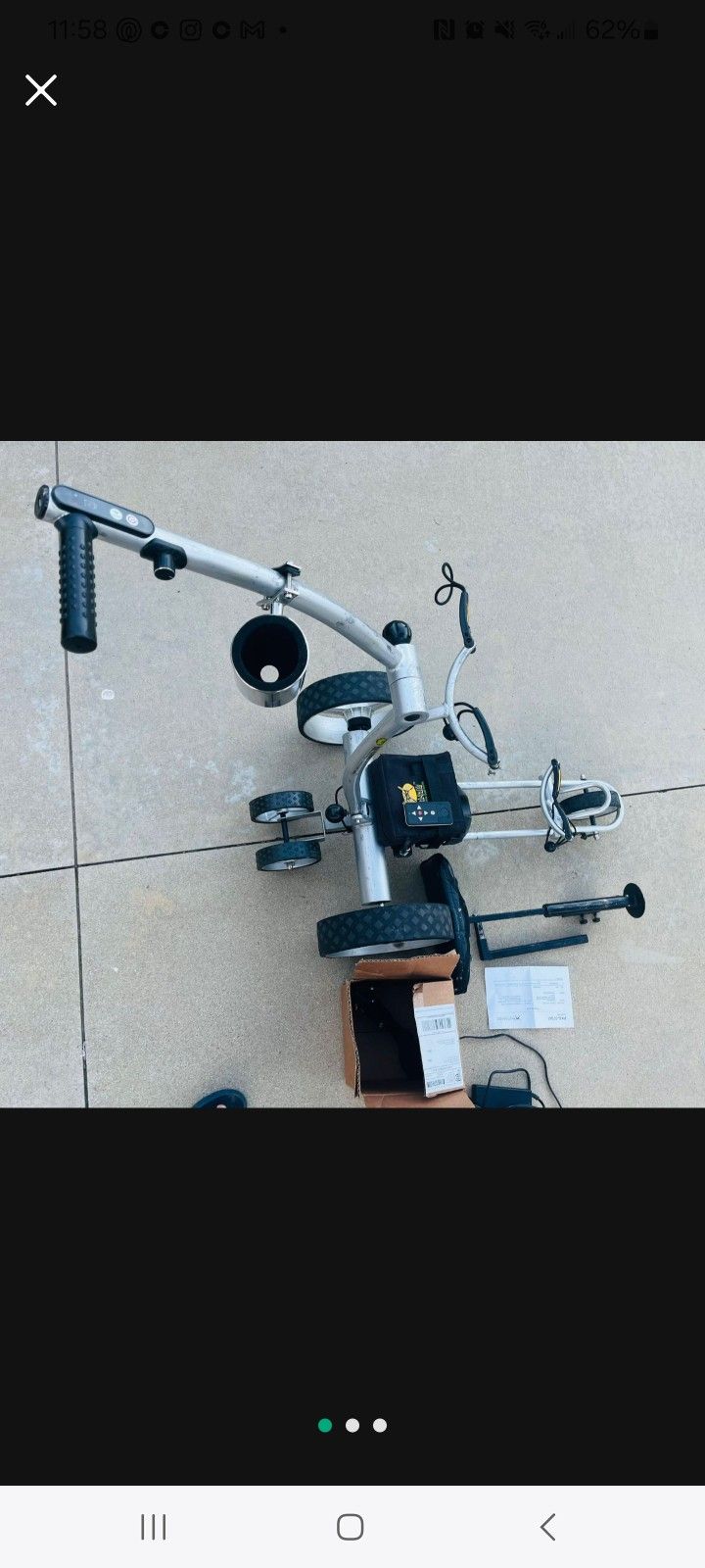 Bat Caddy X4r Remote electric Golf Cart With Seat (Upgrade Battery And Wheel)
Working good.