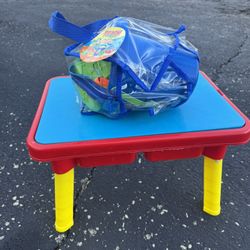 Kids Small Water And Sand Table With Toys 