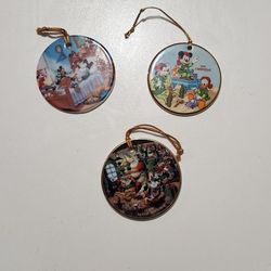 Mickey Mouse, Precious Moments, Little Angels Ornaments 