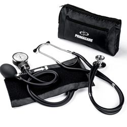 Stethoscope And Manual Blood Pressure Kit With Cuff And Carrying Case Brand New 