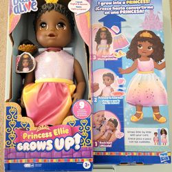 Baby Alive Princess Ellie Grows Up. New in box. Black doll, for this post. 