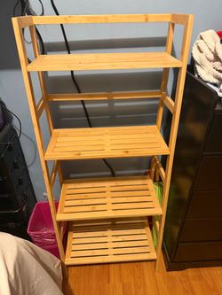 6-Tier Bamboo Bookshelf