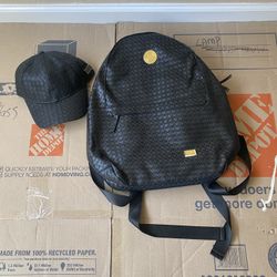 New Leather Hat and Backpack 