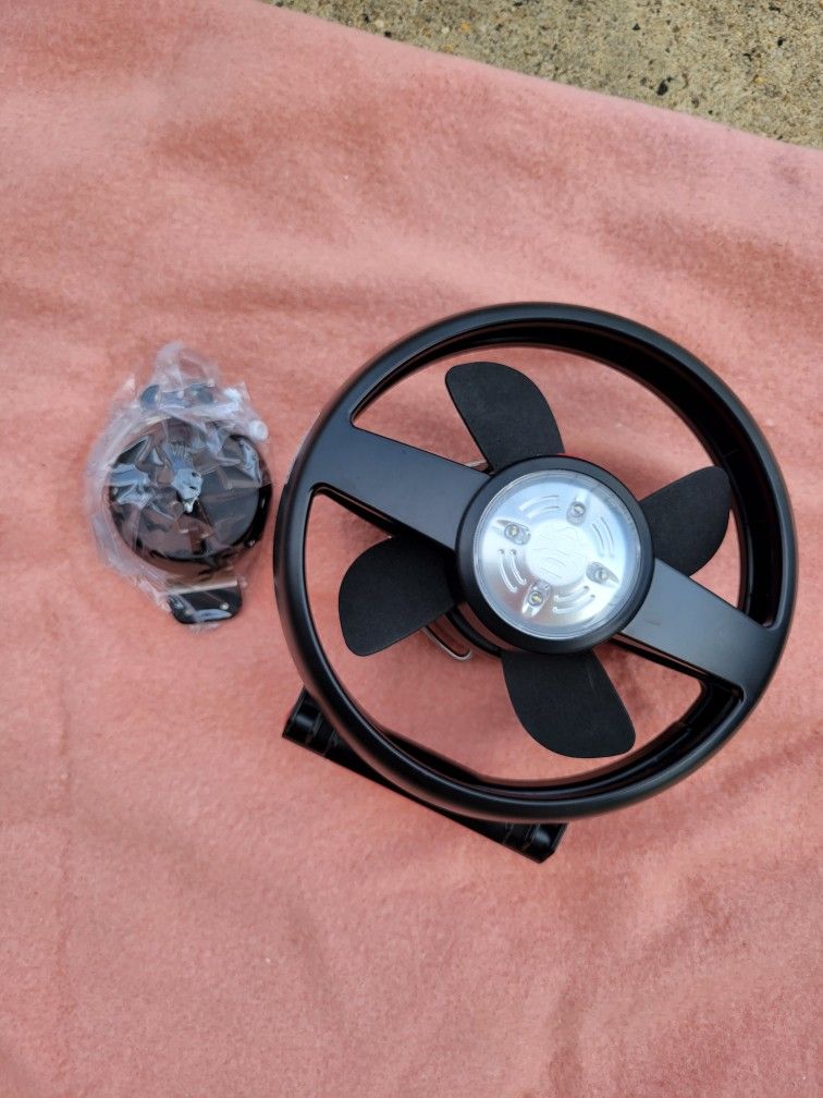 Hanging Fan With Light For Inside Tent Or Patio