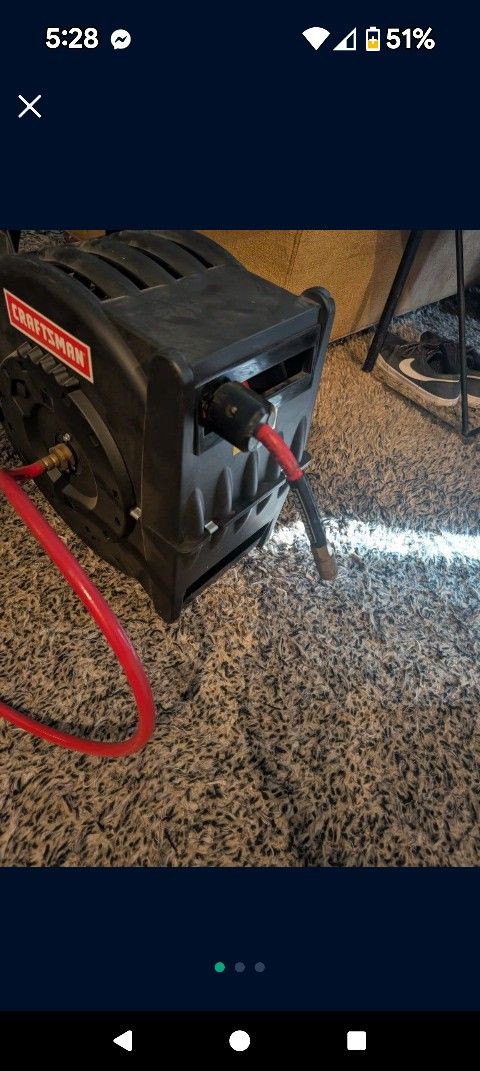 Heavy Duty Industrial Grade Craftsman Retractable Air Hose Reel