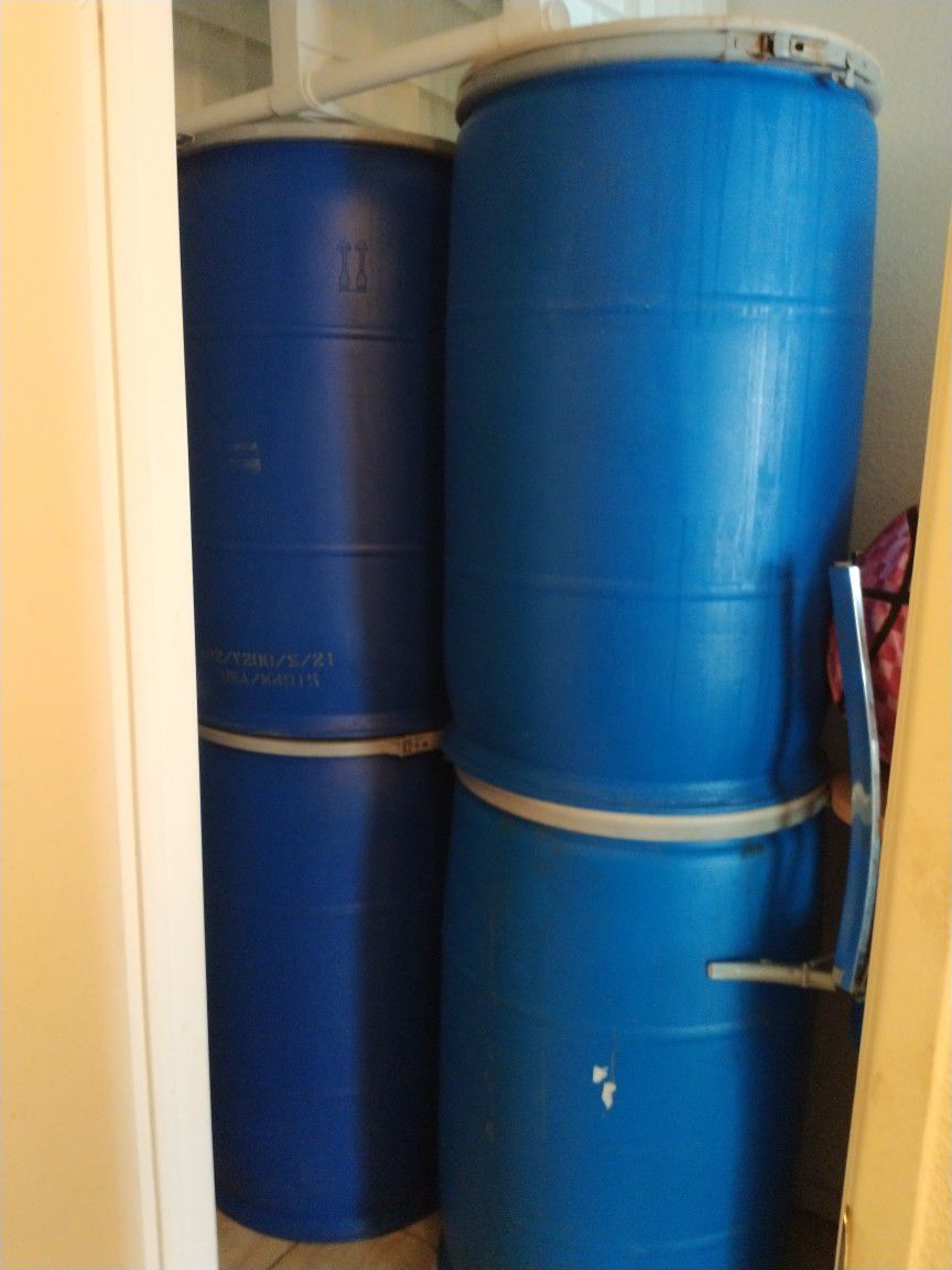 55 Gallons Barrels. $120.  $30  each