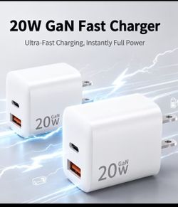 Nrw 20W GaN Fast Charger USB-C + USB-A