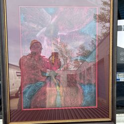 Art 27*33 Frame Brown Mated Glass 