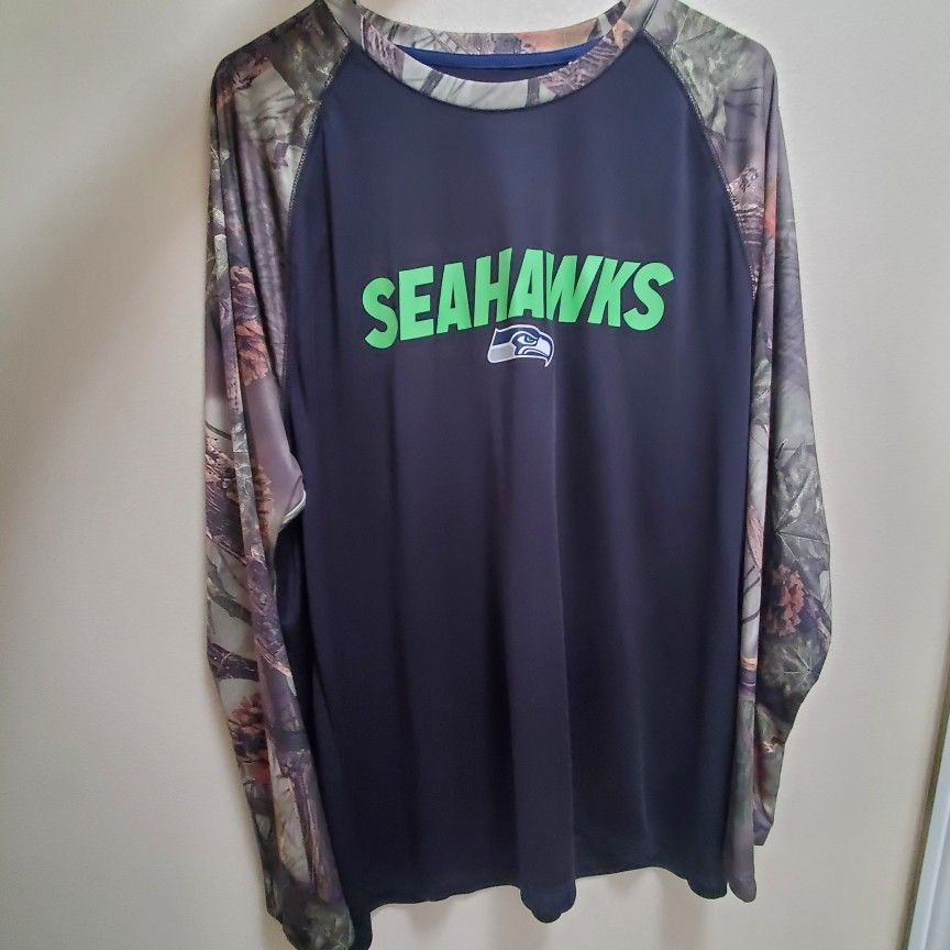 Seattle Seahawks Camouflage XL NFL Team Apparel Long Sleeve TX3 Cool Shirt