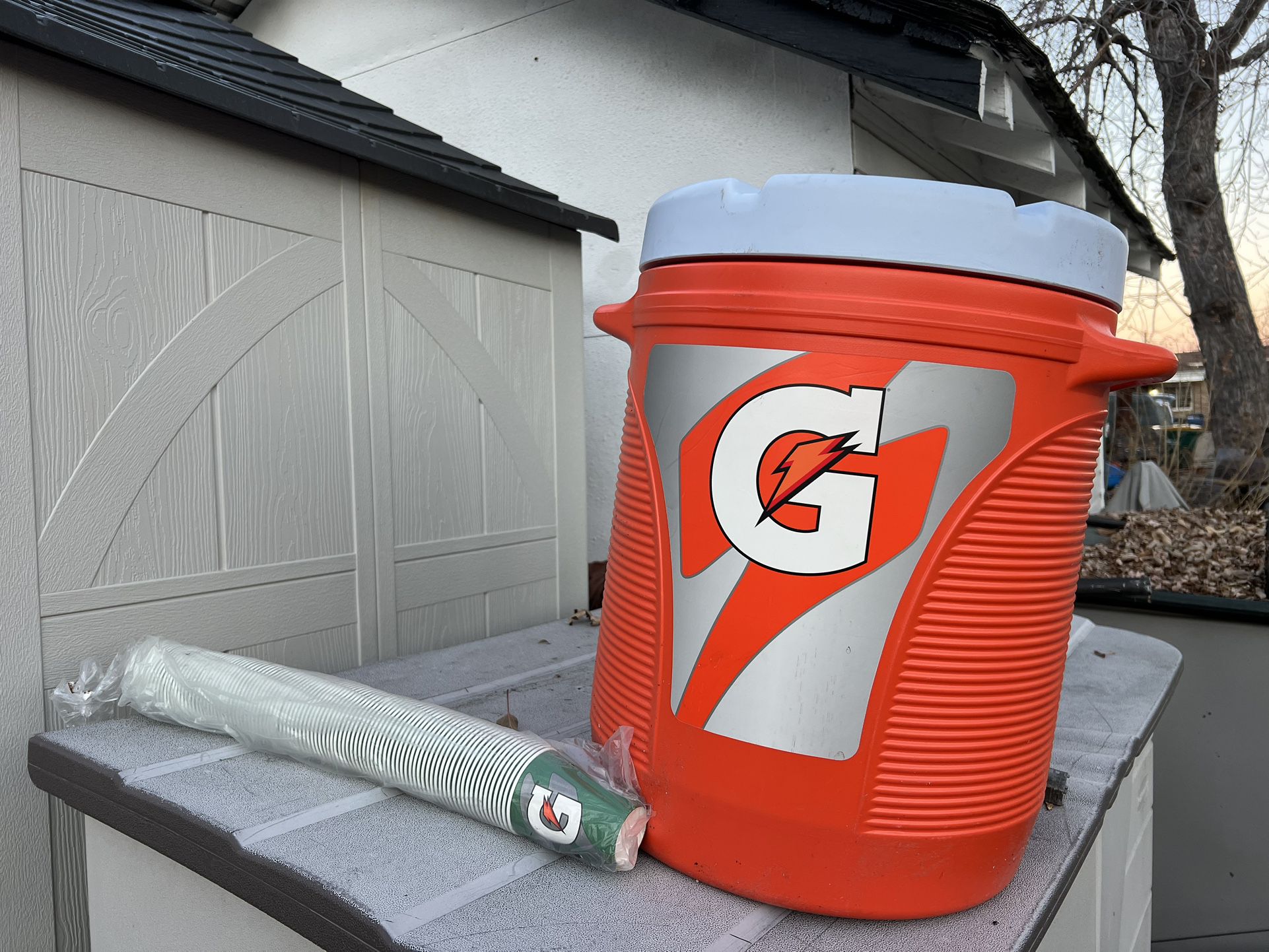 Rubbermaid Gatorade 10 Gallon Cooler Model 1610 With Some Cups 