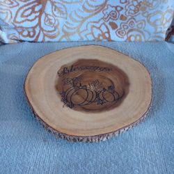 Tree Bark Footed Server