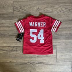  Toddler 49ers Fred Warner Stitched Jersey, 2T/3T , NWT