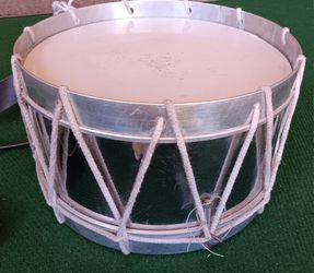 Vintage Rope Tension Marching Side Drum 15" X 9" Nice!