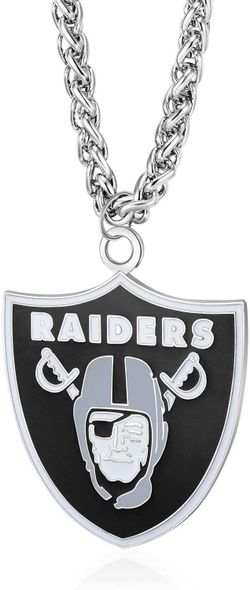 Oakland Raiders Large Logo Street Chain Necklace