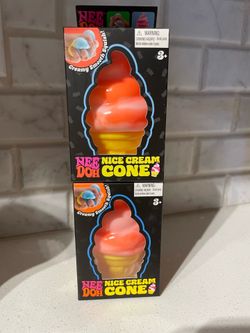 Needoh nice cream cone orange