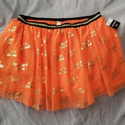 Orange SPOOKY CUTE Skirt