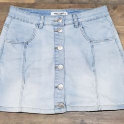 Almost Famous Stretchy High Rise Denim Skirt size Woman's 9