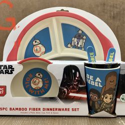 Star Wars Kids Bamboo Place Setting- Your Choice