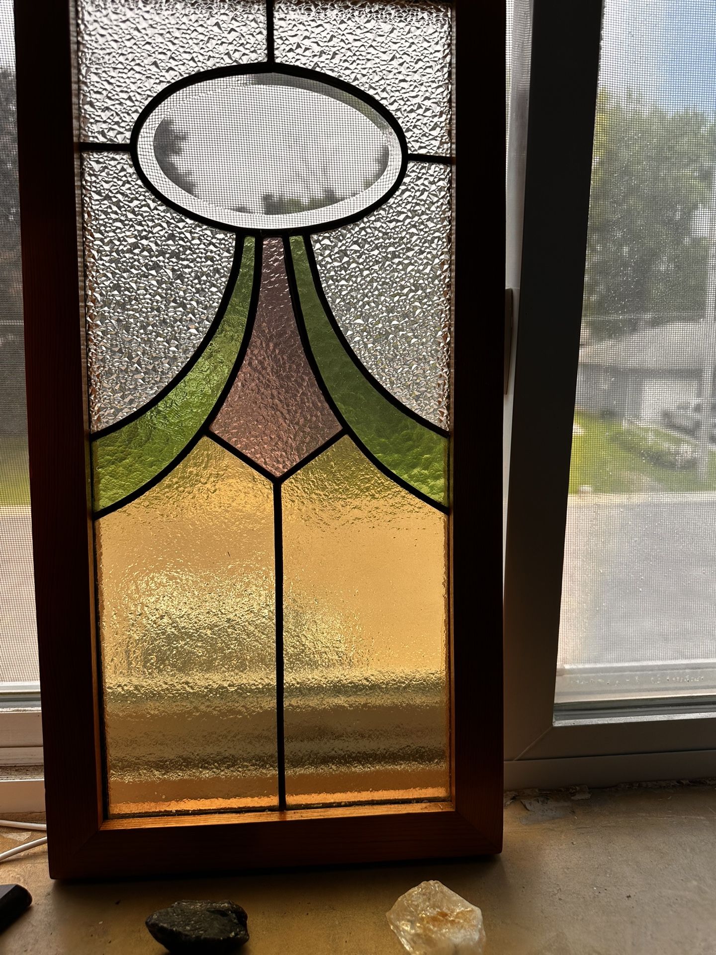 Antique Stained Glass Frame
